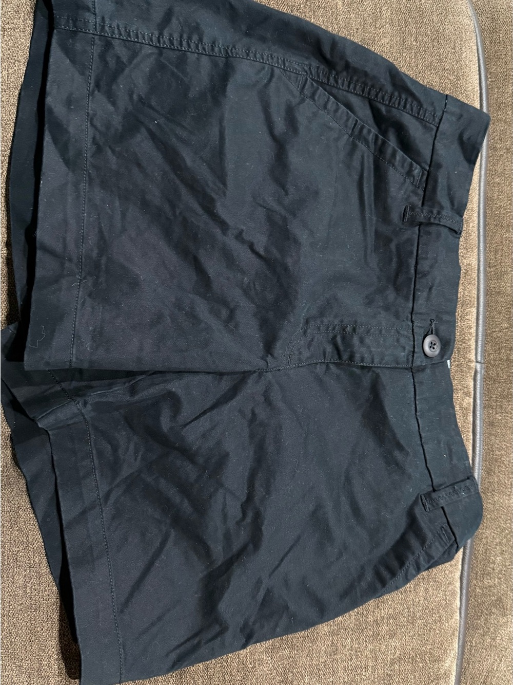 crown & ivy Black Women's Flat-Front Shorts